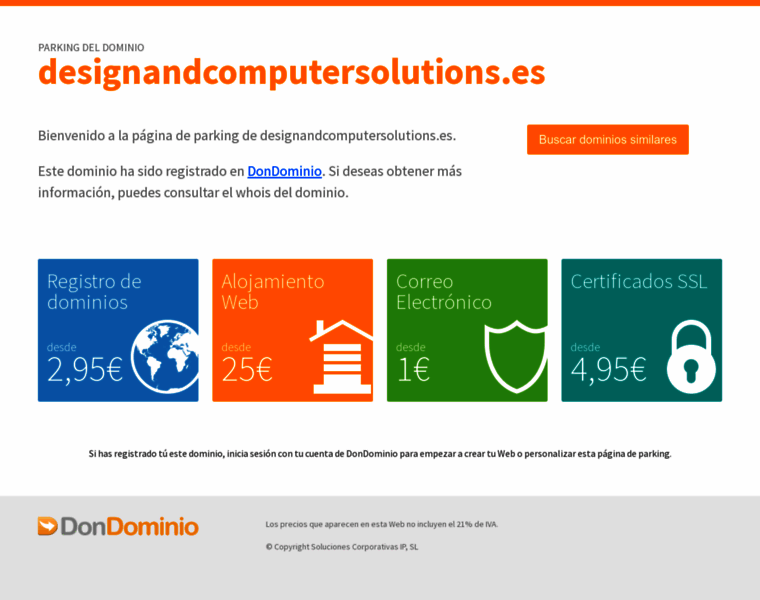 Designandcomputersolutions.es thumbnail