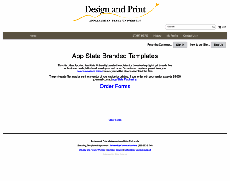 Designandprint.appstate.edu thumbnail
