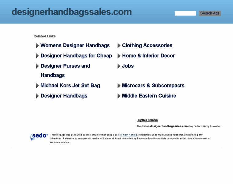Designerhandbagssales.com thumbnail