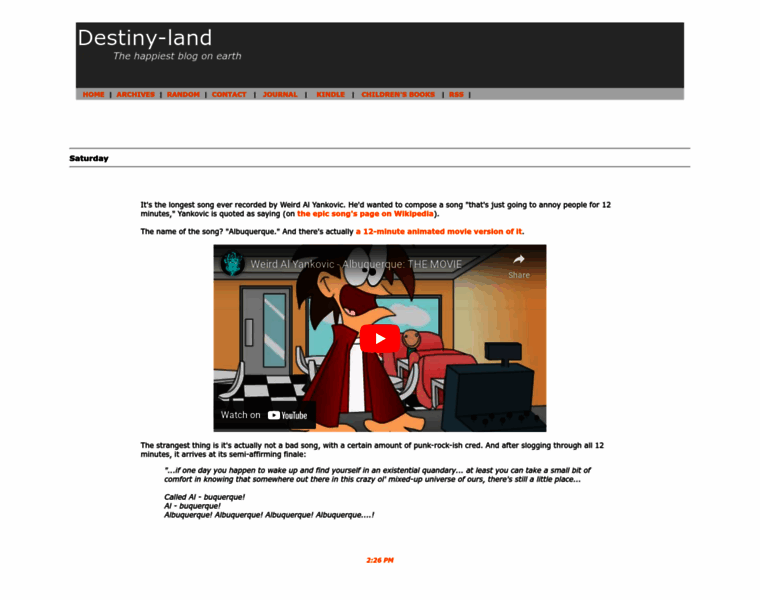 Destinyland.org thumbnail