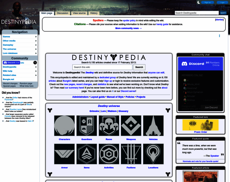 Destinypedia.com thumbnail