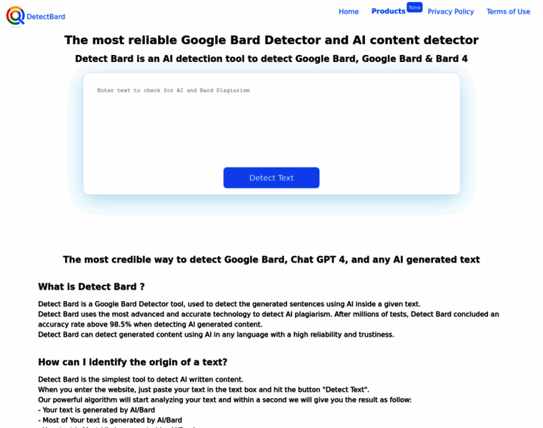 Detectbard.com thumbnail Detectbard.com thumbnail