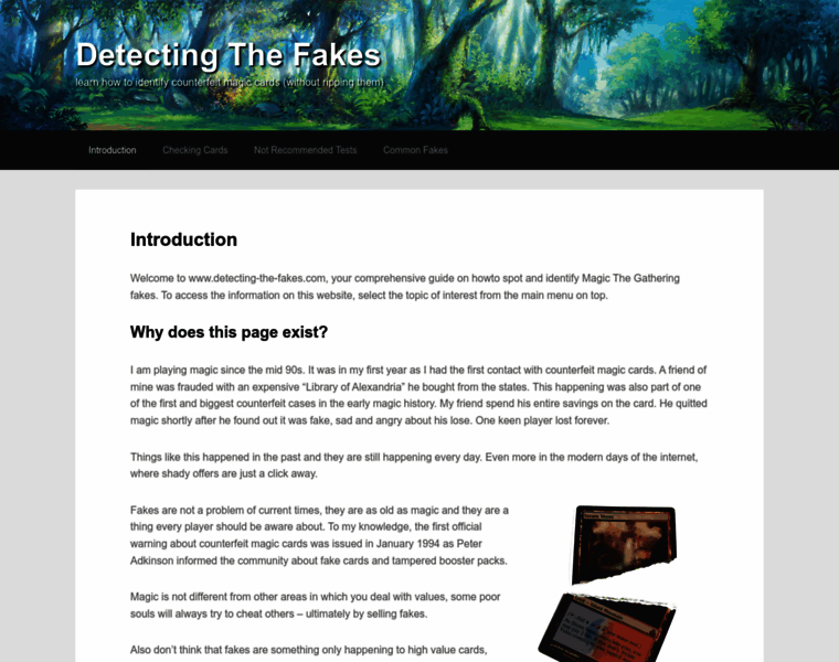 Detecting-the-fakes.com thumbnail