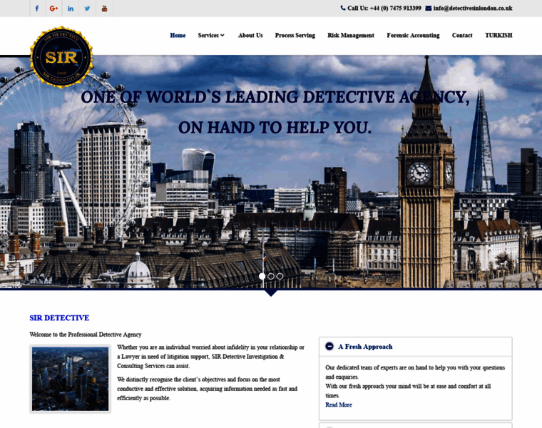Detectivesinlondon.co.uk thumbnail