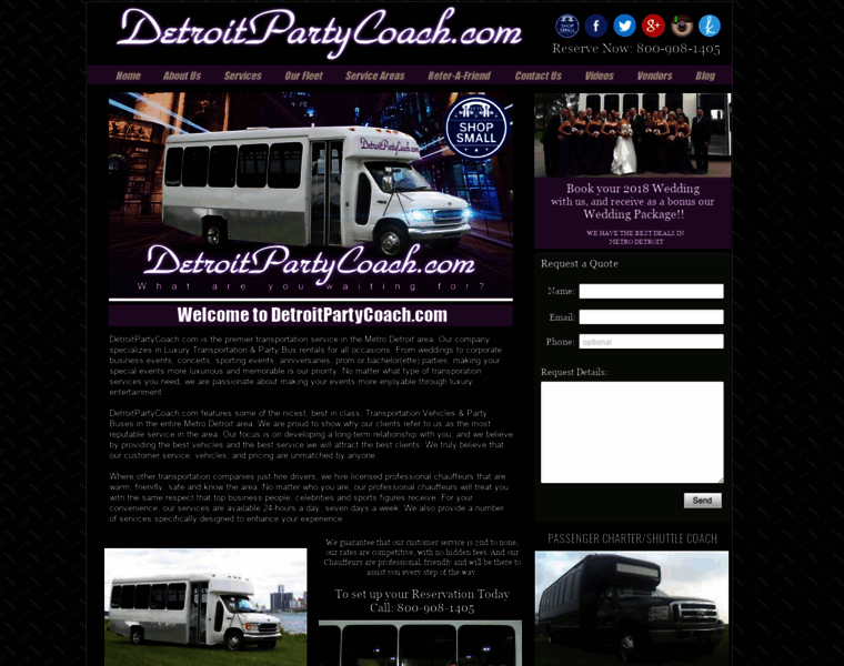 Detroitpartycoach.com thumbnail
