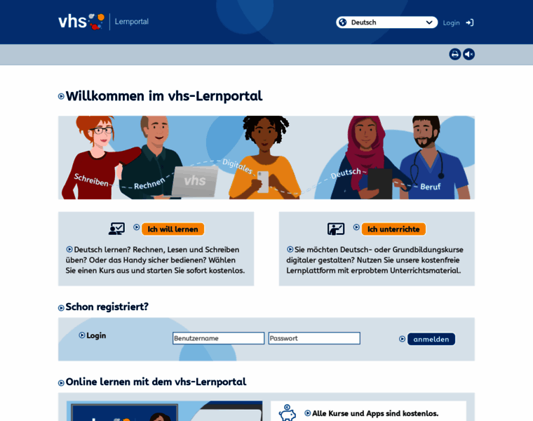 Deutsch.vhs-lernportal.de thumbnail