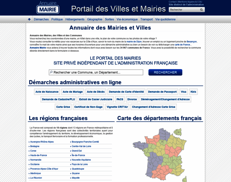 Dev.annuaire-mairie.fr thumbnail