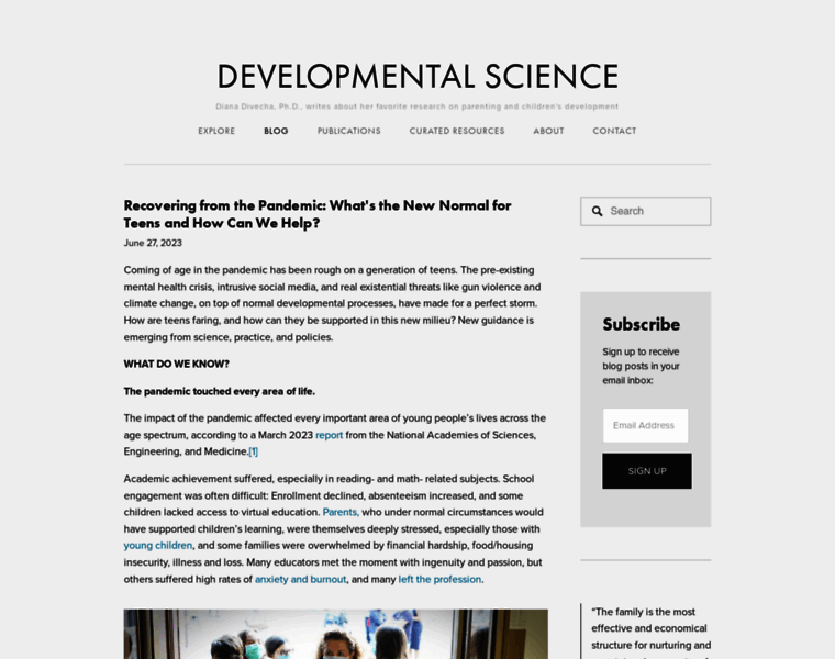 Developmentalscience.com thumbnail