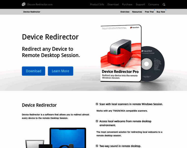 device-redirector.com at WI. Device Redirector - Use any local devices ...