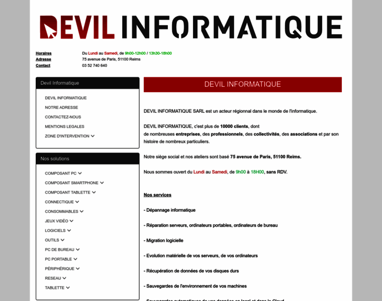Devil-informatique.fr thumbnail