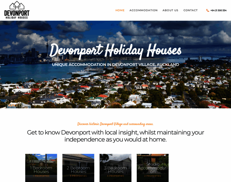 Devonportholidayhouses.co.nz thumbnail