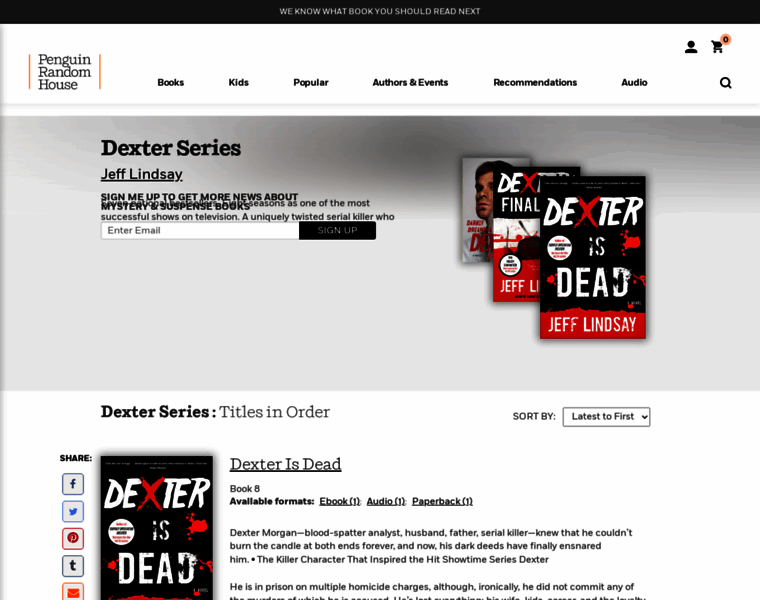 Dexter-books.com thumbnail