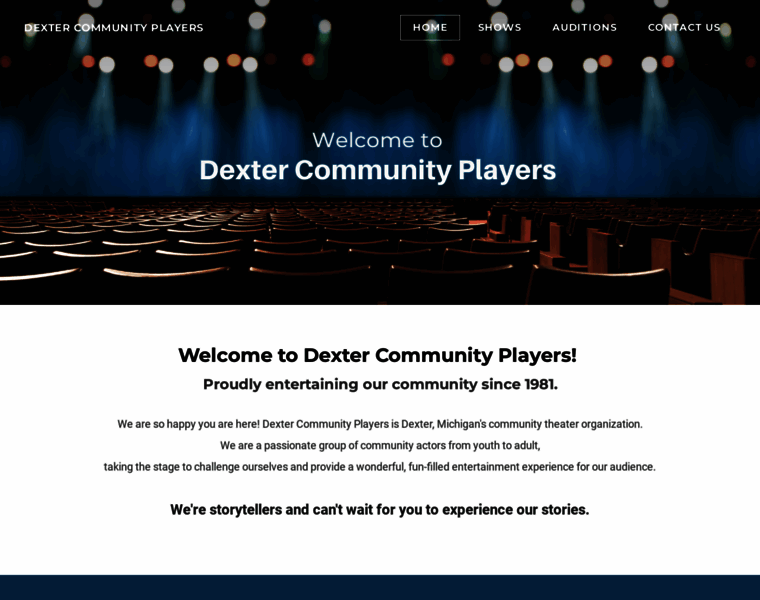 Dextercommunityplayers.com thumbnail