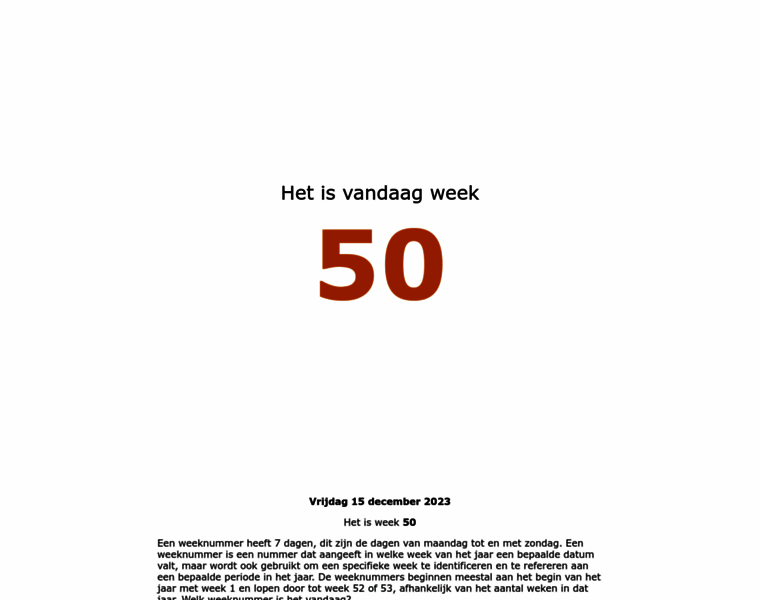 Dezeweeknummer.nl thumbnail