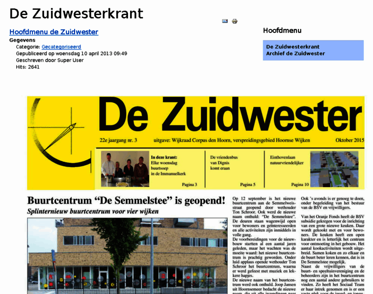 Dezuidwesterkrant.nl thumbnail