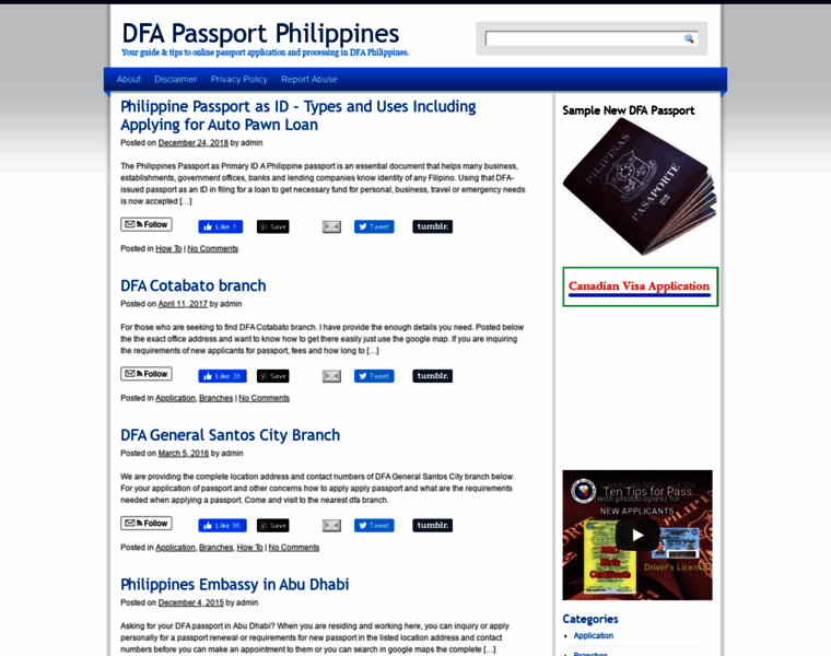 Dfapassportphilippines.com thumbnail