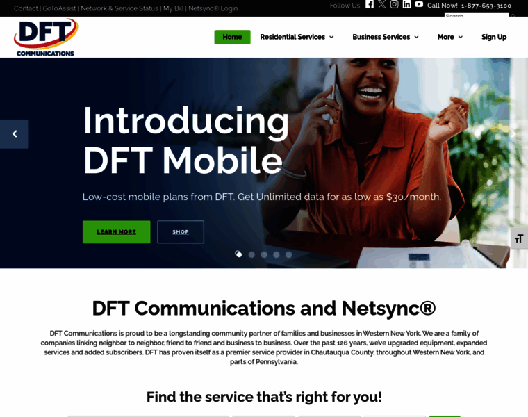 Dftcommunications.com thumbnail