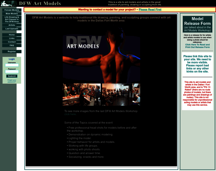 Dfwartmodels.com thumbnail