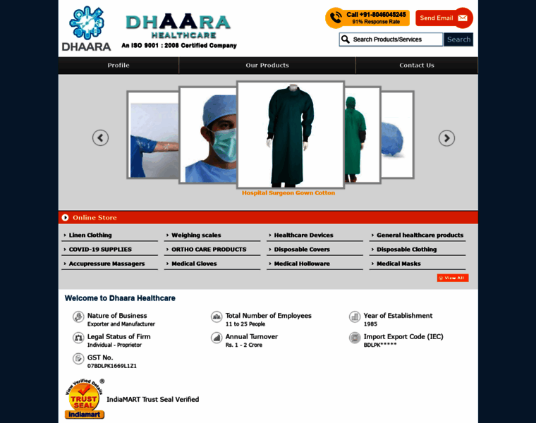 Dhaarahealthcare.com thumbnail
