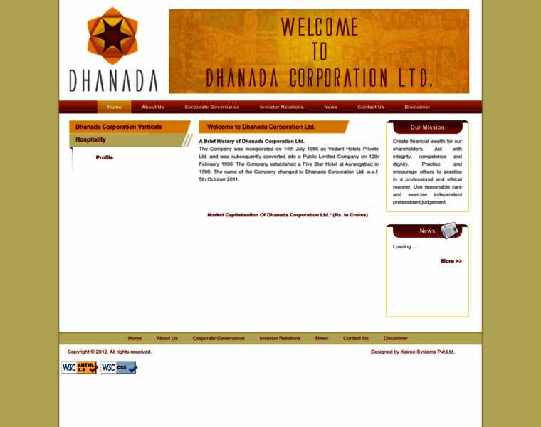 Dhanadacorp.com thumbnail