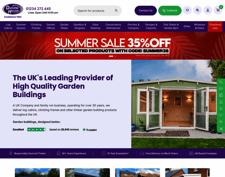 Dhlogcabins.co.uk thumbnail