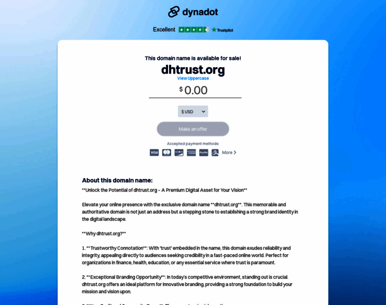 Dhtrust.org thumbnail
