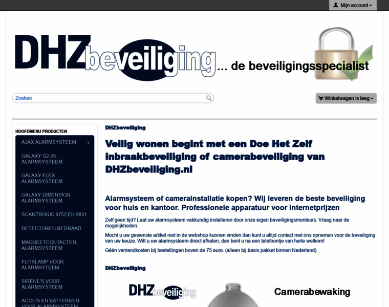 Dhzbeveiliging.nl thumbnail