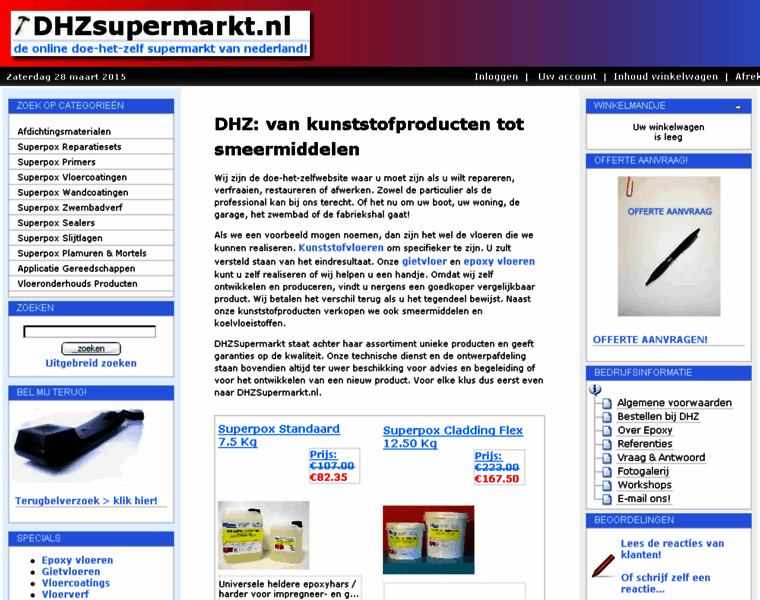Dhzsupermarkt.nl thumbnail