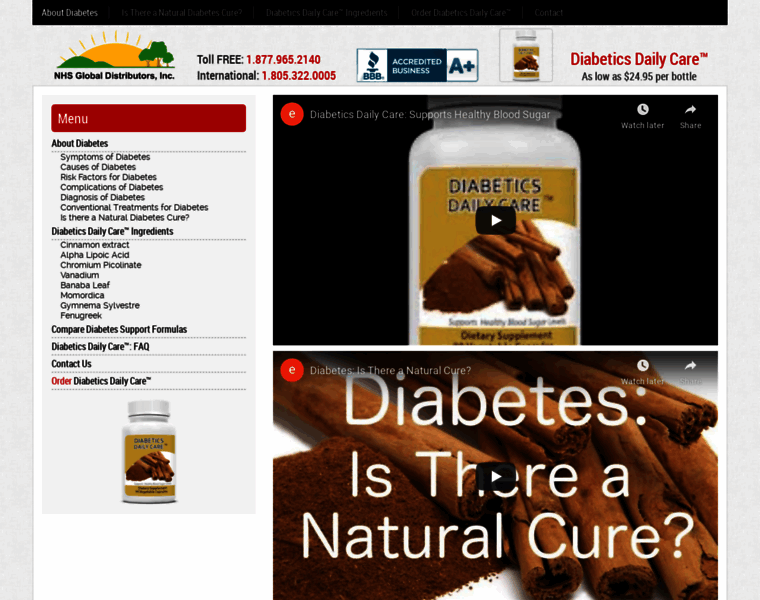 Diabetes-daily-care.com thumbnail