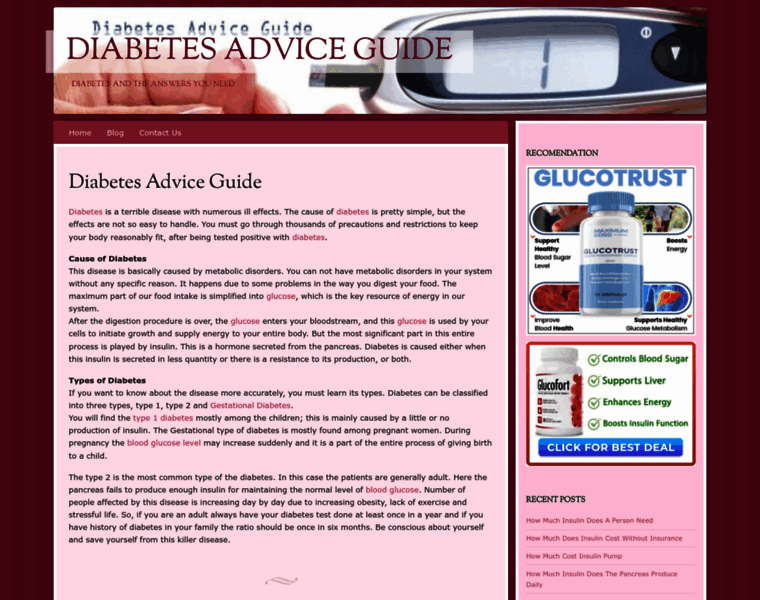 Diabetesadviceguide.com thumbnail