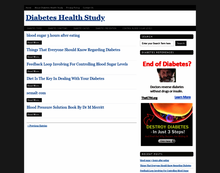 Diabeteshealthstudy.com thumbnail