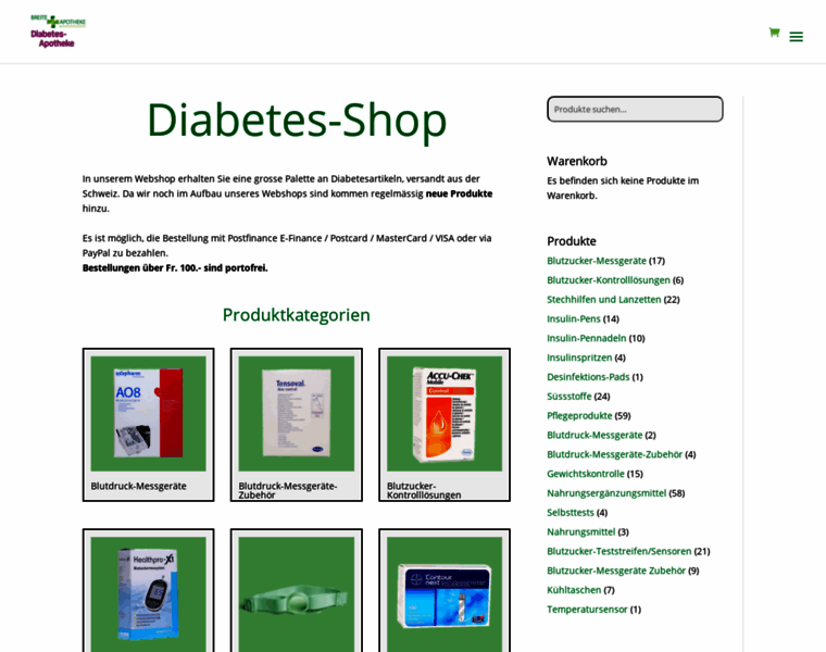 Diabetesprodukte.ch thumbnail
