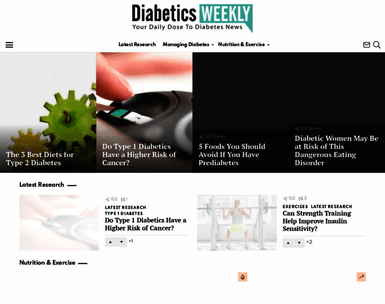Diabeticsweekly.com thumbnail