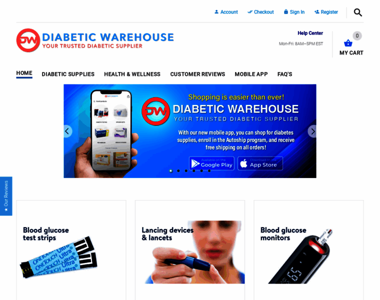 Diabeticwarehouse.org thumbnail