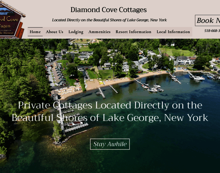 Diamondcovecottages.com thumbnail
