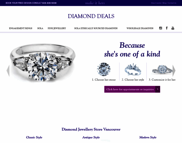 Diamonddeals.ca thumbnail