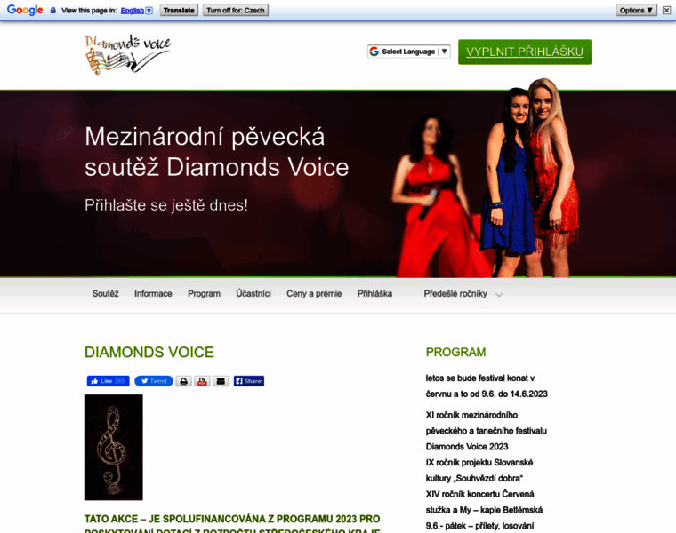 Diamonds-voice.cz thumbnail