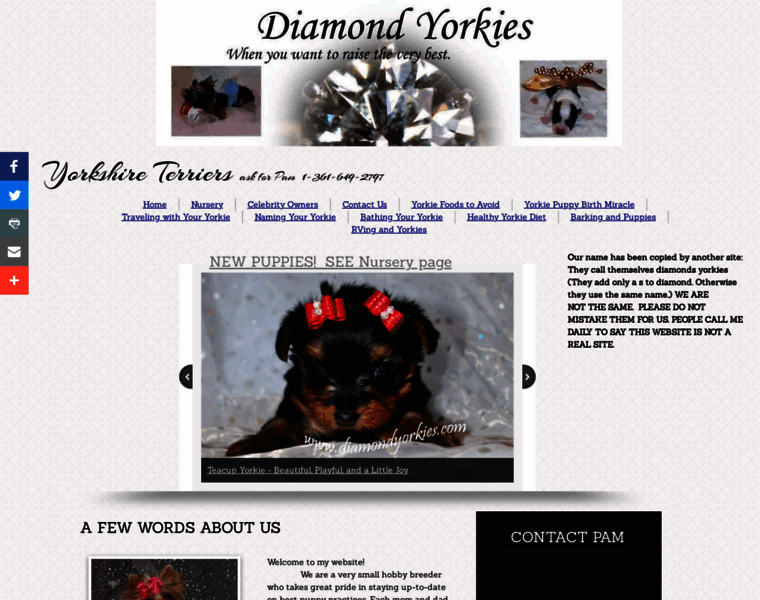 Diamondyorkies.com thumbnail