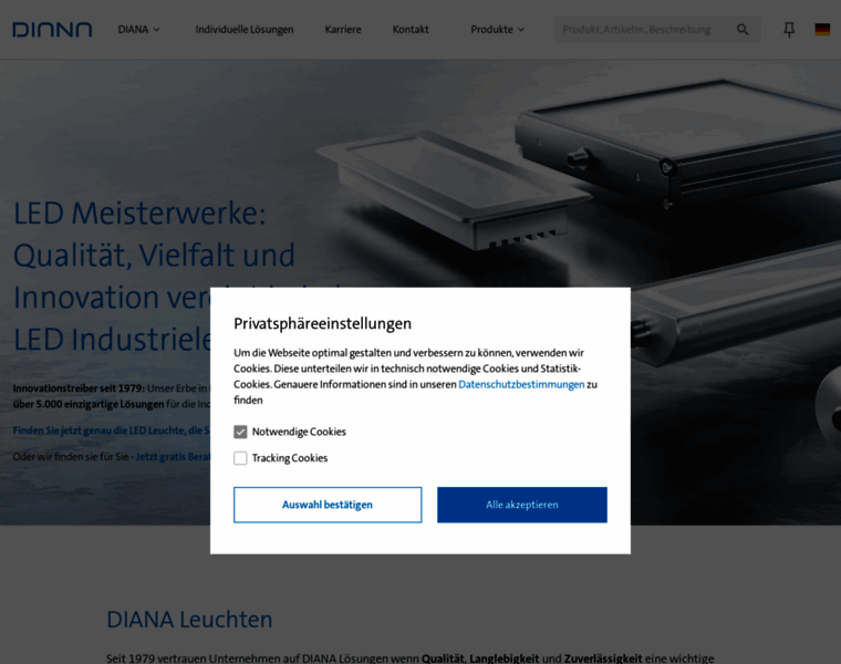 Diana-leuchten.de thumbnail