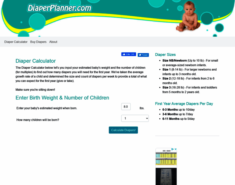 Diaperplanner.com thumbnail
