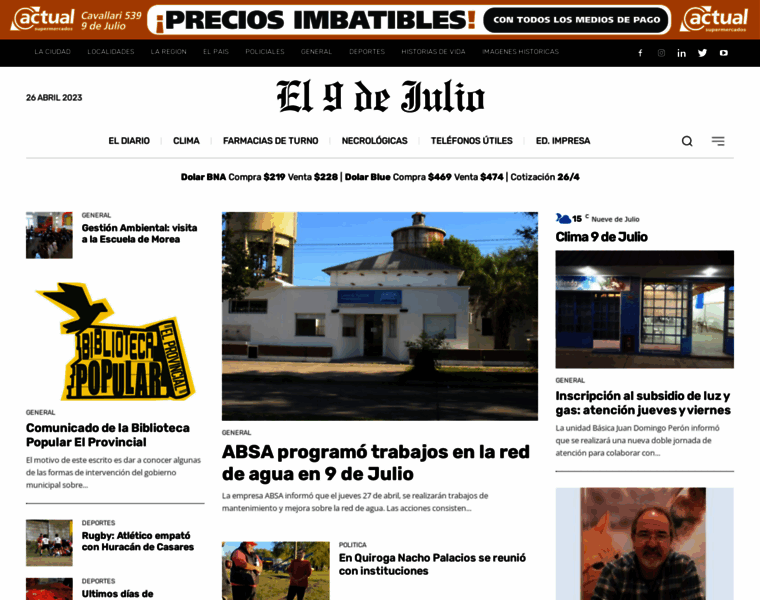 Diarioel9dejulio.com.ar thumbnail