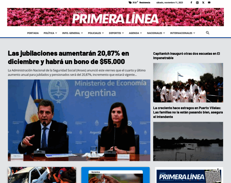 Diarioprimeralinea.com.ar thumbnail