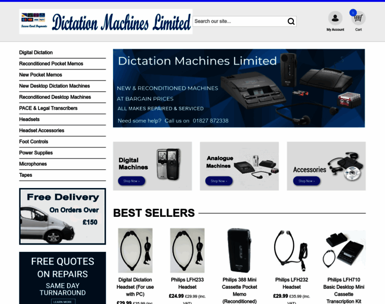 Dictation-machines.co.uk thumbnail