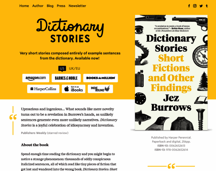 Dictionarystories.com thumbnail