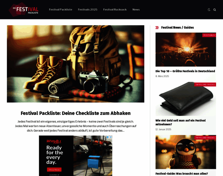 Die-festival-packliste.de thumbnail