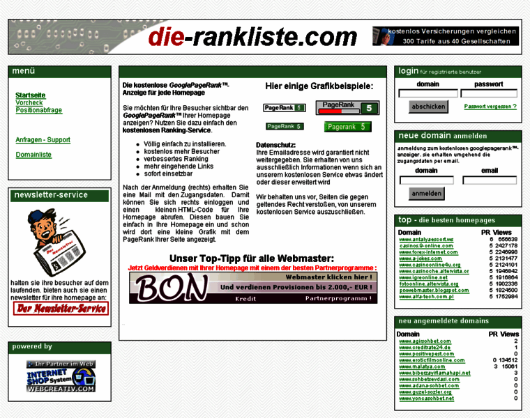 Die-rankliste.com thumbnail