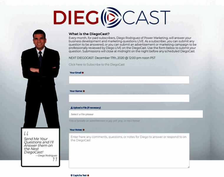 Diegocast.com thumbnail