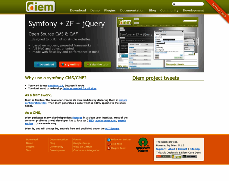 Diem-project.org thumbnail