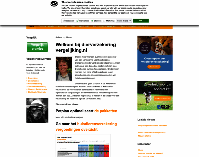 Dierverzekeringvergelijking.nl thumbnail