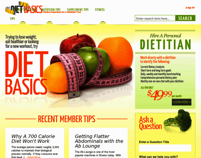 Dietbasics.com thumbnail